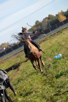 Trening konny łuczniczy